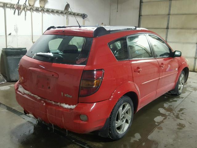 5Y2SL62873Z455210 - 2003 PONTIAC VIBE RED photo 4