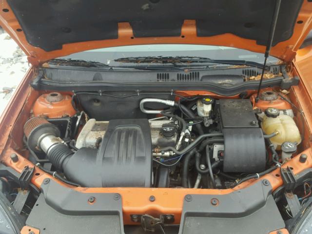 1G1AL12F457568259 - 2005 CHEVROLET COBALT LS ORANGE photo 7