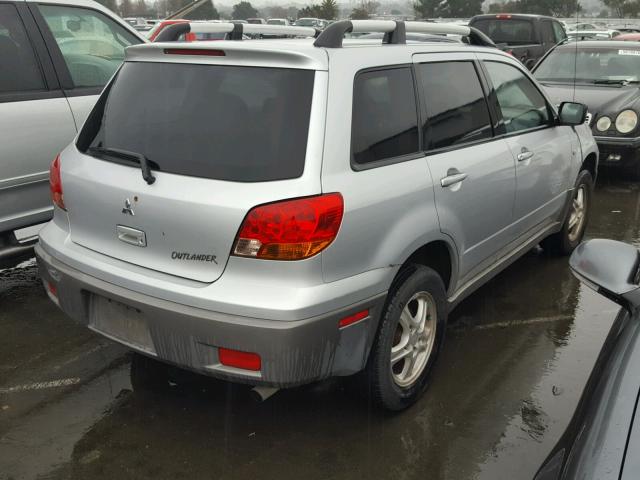 JA4LX31G13U039015 - 2003 MITSUBISHI OUTLANDER SILVER photo 4