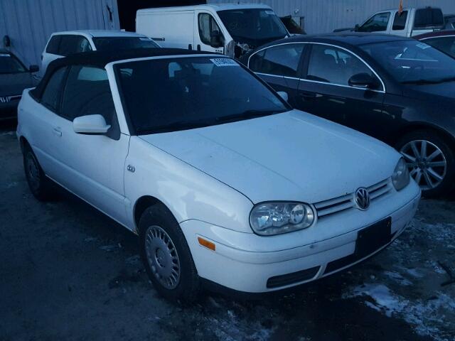 3VWCC21V21M812227 - 2001 VOLKSWAGEN CABRIO GLS WHITE photo 1