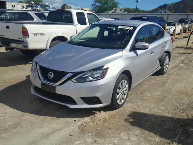 3N1AB7AP1GY231544 - 2016 NISSAN SENTRA S SILVER photo 2