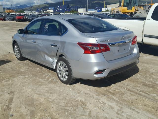 3N1AB7AP1GY231544 - 2016 NISSAN SENTRA S SILVER photo 3