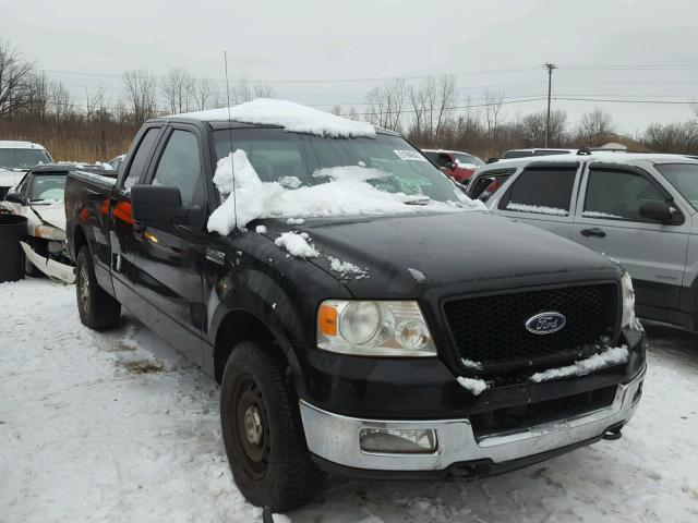 1FTPX14555NA76524 - 2005 FORD F150 BLACK photo 1