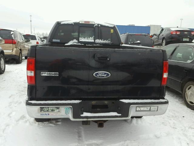 1FTPX14555NA76524 - 2005 FORD F150 BLACK photo 6