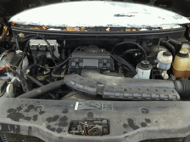 1FTPX14555NA76524 - 2005 FORD F150 BLACK photo 7