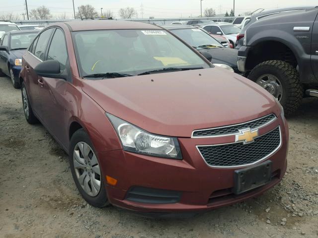 1G1PC5SH0C7373081 - 2012 CHEVROLET CRUZE LS MAROON photo 1