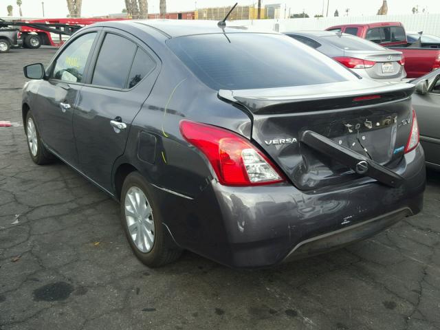 3N1CN7AP9FL840912 - 2015 NISSAN VERSA S GRAY photo 3