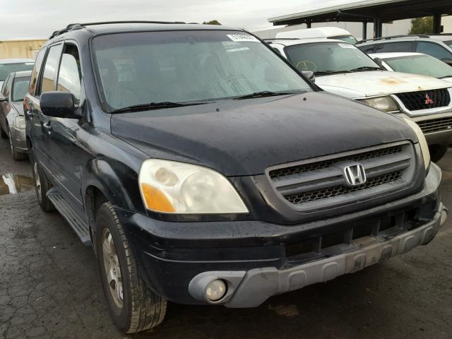 2HKYF18483H547958 - 2003 HONDA PILOT EX BLACK photo 1