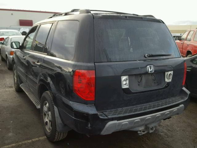 2HKYF18483H547958 - 2003 HONDA PILOT EX BLACK photo 3