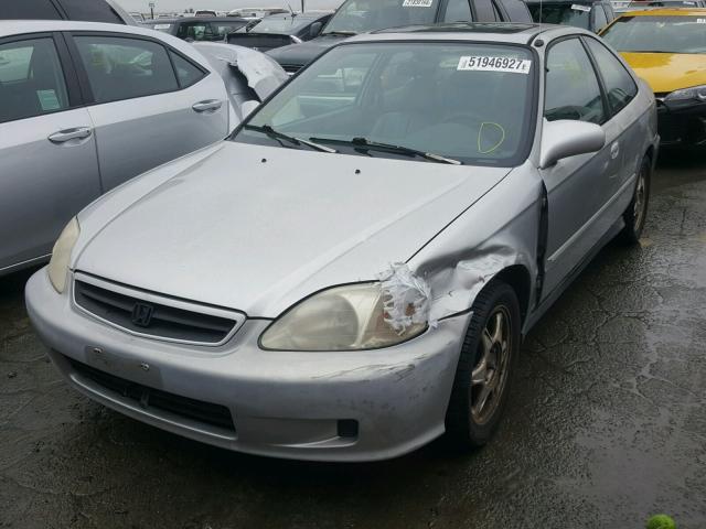 1HGEJ8240XL025444 - 1999 HONDA CIVIC EX SILVER photo 2