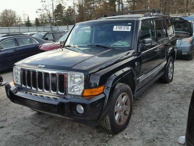 1J8HG58258C146351 - 2008 JEEP COMMANDER BLACK photo 2