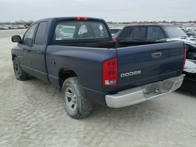 1D7HA18D03S354354 - 2003 DODGE RAM 1500 S BLUE photo 3