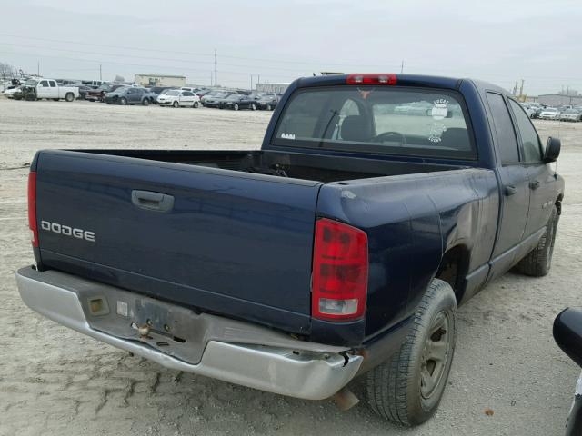 1D7HA18D03S354354 - 2003 DODGE RAM 1500 S BLUE photo 4