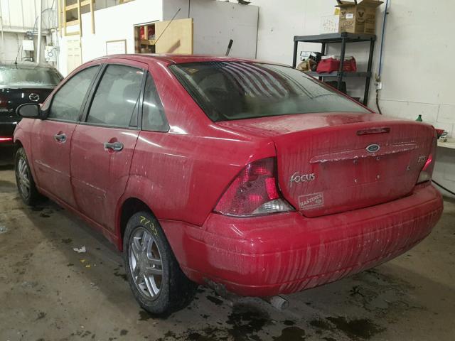 1FAFP38Z24W176955 - 2004 FORD FOCUS ZTS RED photo 3