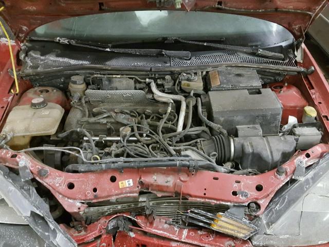 1FAFP38Z24W176955 - 2004 FORD FOCUS ZTS RED photo 7