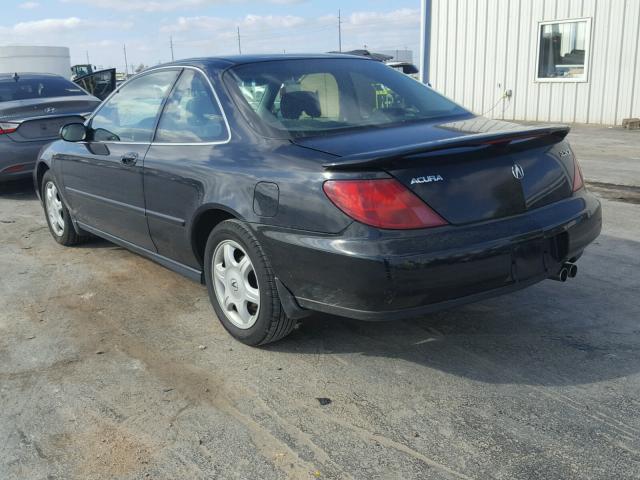 19UYA1158VL012534 - 1997 ACURA 2.2CL BLACK photo 3