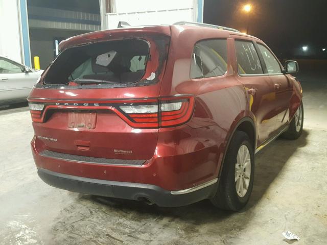 1C4RDHAG3EC313765 - 2014 DODGE DURANGO SX RED photo 4