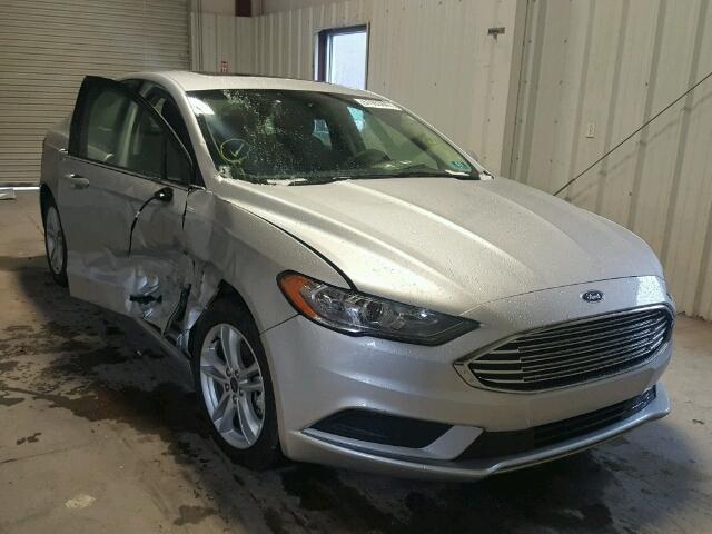 3FA6P0LU2JR117137 - 2018 FORD FUSION SE SILVER photo 1