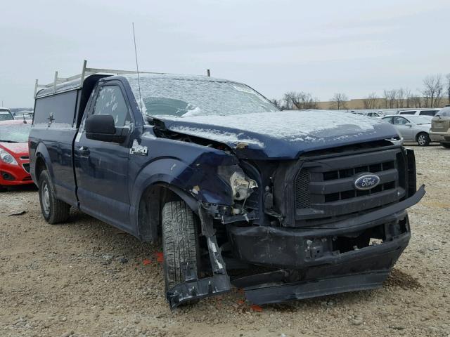 1FTMF1C89FKD69752 - 2015 FORD F150 BLUE photo 1