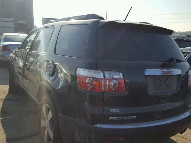 1GKKVRED2BJ261075 - 2011 GMC ACADIA SLT შავი ფოტო 3
