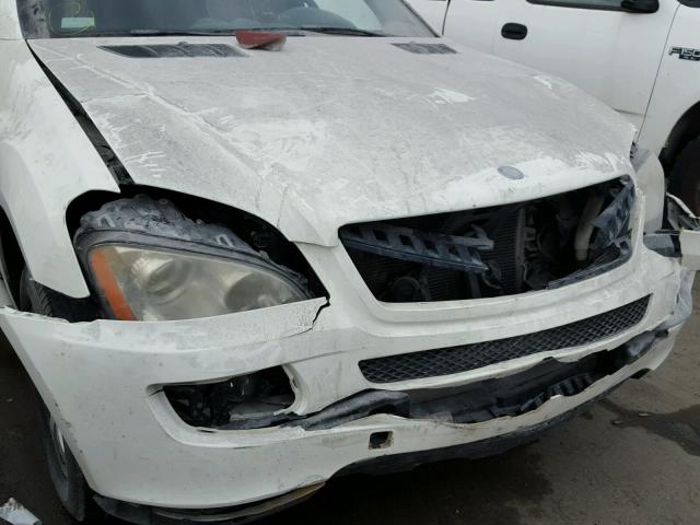 4JGBB86E76A023004 - 2006 MERCEDES-BENZ ML 350 WHITE photo 9