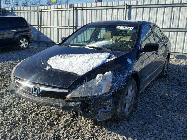 1HGCM56817A173012 - 2007 HONDA ACCORD EX BLACK photo 2