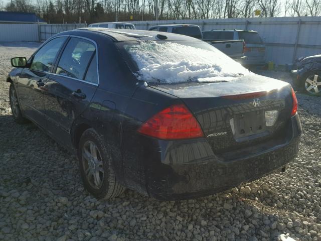 1HGCM56817A173012 - 2007 HONDA ACCORD EX BLACK photo 3