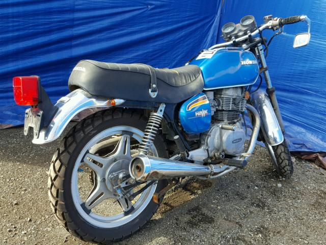 CB400T4064057 - 1978 HONDA CB400 BLUE photo 4