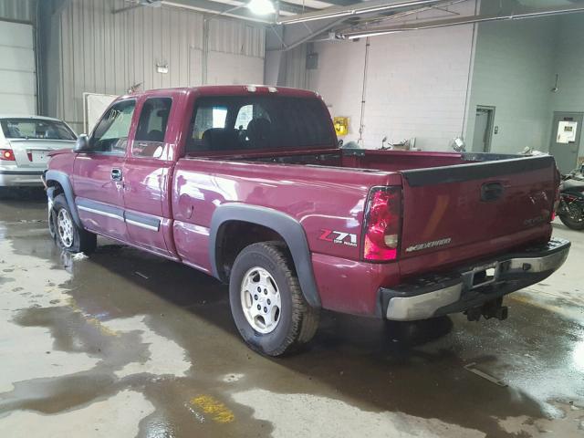 2GCEK19T741260487 - 2004 CHEVROLET SILVERADO MAROON photo 3