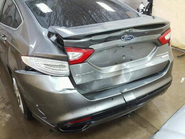 3FA6P0K99DR176574 - 2013 FORD FUSION TIT GRAY photo 9