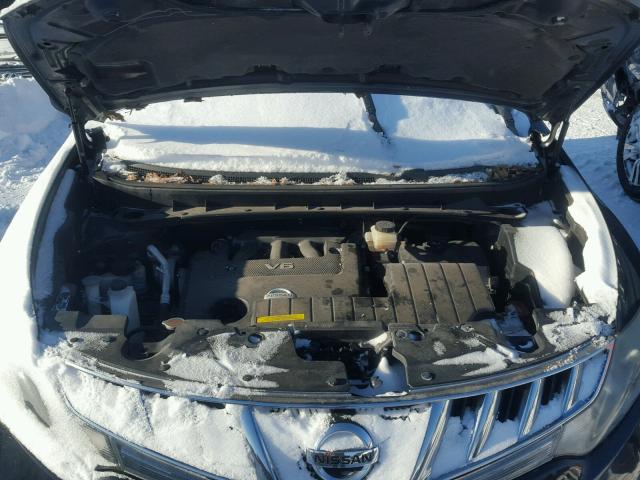 JN8AZ18W99W148185 - 2009 NISSAN MURANO S BLACK photo 7