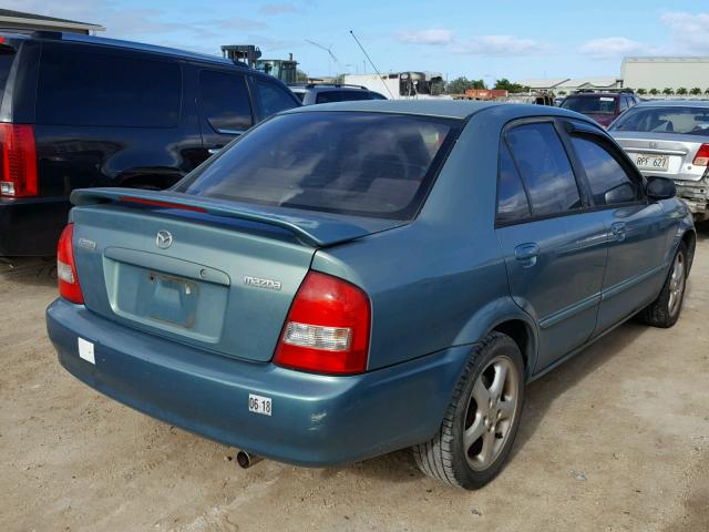 JM1BJ225910400330 - 2001 MAZDA PROTEGE LX TEAL photo 4