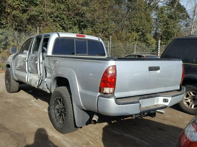 3TMKU72N08M015234 - 2008 TOYOTA TACOMA DOU SILVER photo 3