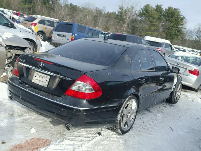 WDBUF56X17B041493 - 2007 MERCEDES-BENZ E 350 BLACK photo 4