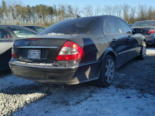 WDBUF56X88B340920 - 2008 MERCEDES-BENZ E 350 BLACK photo 4