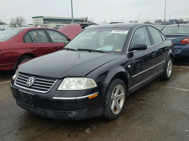 WVWRH63B24P052663 - 2004 VOLKSWAGEN PASSAT GLX BLACK photo 2