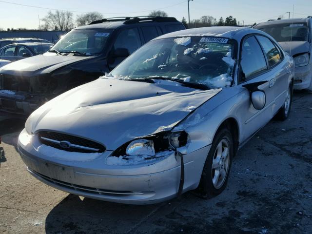 1FAHP53U51G124144 - 2001 FORD TAURUS SE SILVER photo 2