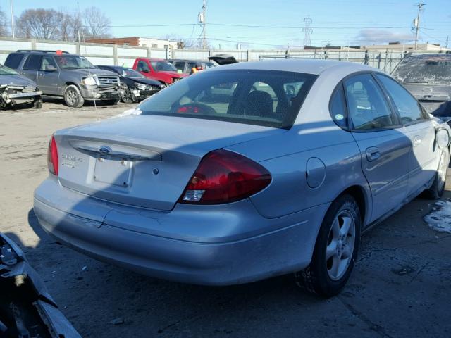 1FAHP53U51G124144 - 2001 FORD TAURUS SE SILVER photo 4