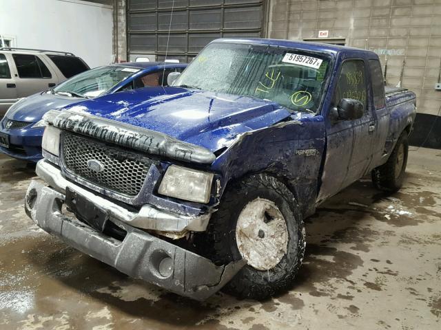 1FTZR45E62PB74805 - 2002 FORD RANGER SUP BLUE photo 2