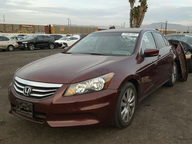 1HGCP2F81CA213167 - 2012 HONDA ACCORD EXL BURGUNDY photo 2