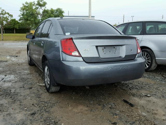 1G8AJ58F17Z142039 - 2007 SATURN ION LEVEL GRAY photo 3