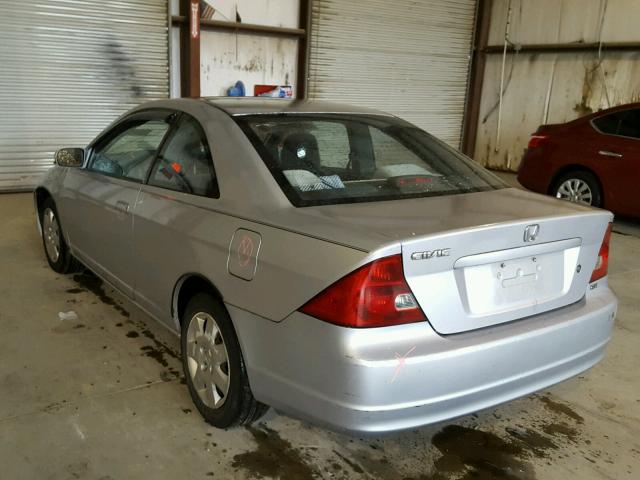1HGEM22052L013428 - 2002 HONDA CIVIC EX ვერცხლისფერი ფოტო 3