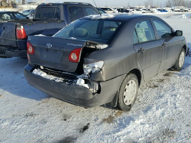 2T1BR32E65C846400 - 2005 TOYOTA COROLLA CE GRAY photo 4