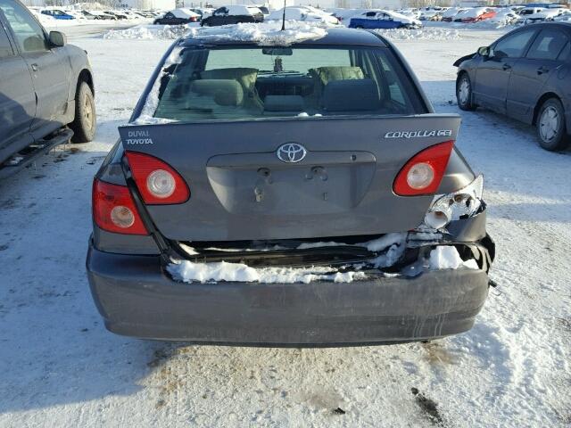 2T1BR32E65C846400 - 2005 TOYOTA COROLLA CE GRAY photo 9