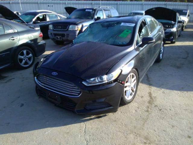 3FA6P0H77DR173887 - 2013 FORD FUSION SE BLACK photo 2