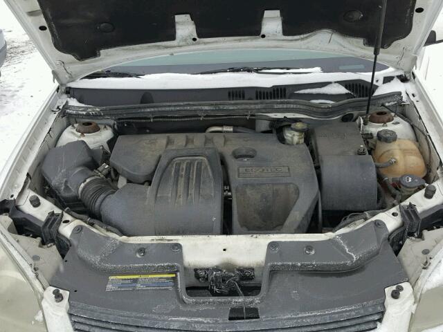 1G1AF5F57A7168657 - 2010 CHEVROLET COBALT 2LT WHITE photo 7