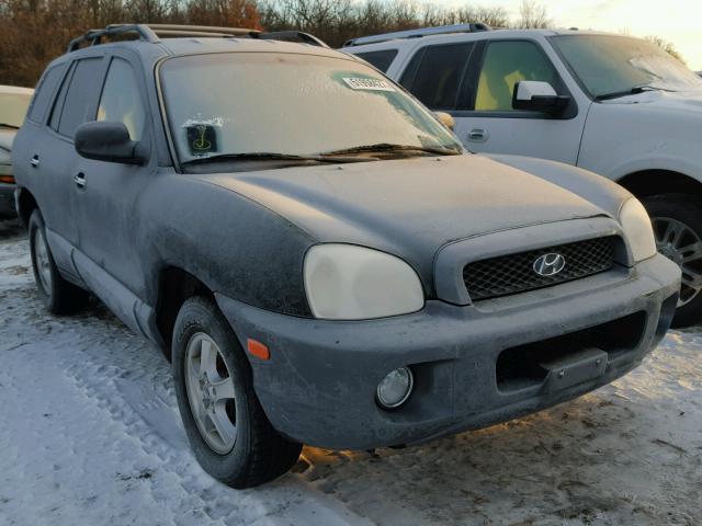 KM8SC13E84U773726 - 2004 HYUNDAI SANTA FE G BLACK photo 1