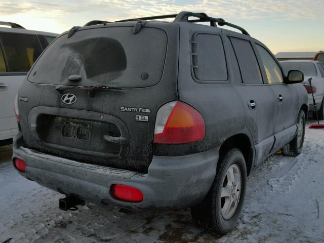 KM8SC13E84U773726 - 2004 HYUNDAI SANTA FE G BLACK photo 4