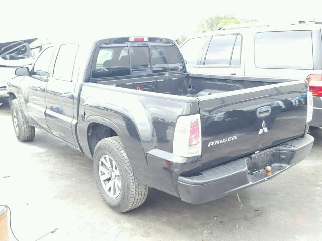 1Z7HC28K08S620010 - 2008 MITSUBISHI RAIDER LS BLACK photo 3