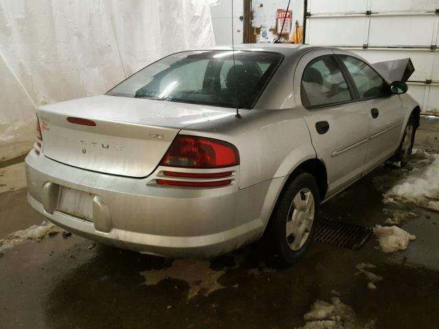 1B3EL36X13N517996 - 2003 DODGE STRATUS SE SILVER photo 4